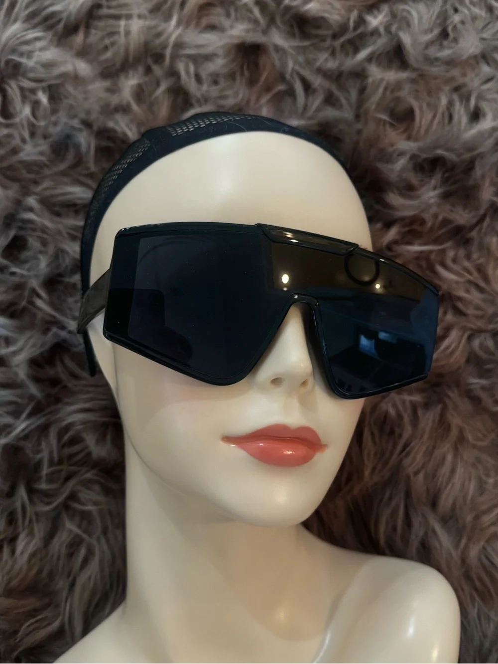 Futuristic shield sunglasses